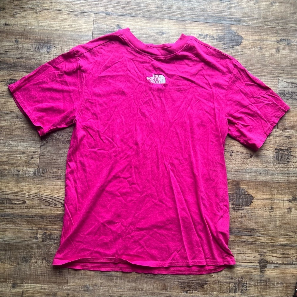 The North Face Women's Evolution Oversized Short Sleeve T Shirt Pink Sz Small